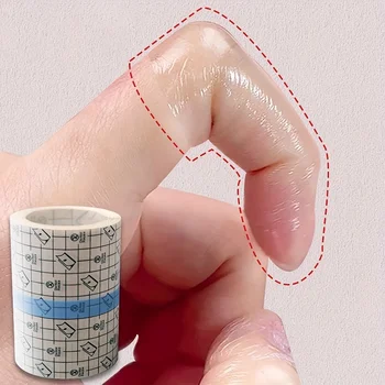 1 Rolle transparentes selbstklebendes Klebeband, Bandage aus PU-Material, tragbarer Fingerschutz