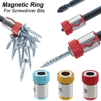 Magnetischer Ring-Schraubendreher-Bithalter, Kreuz-Phillips-Magnet, 1/4 starker Magnetisierer, abnehmbarer