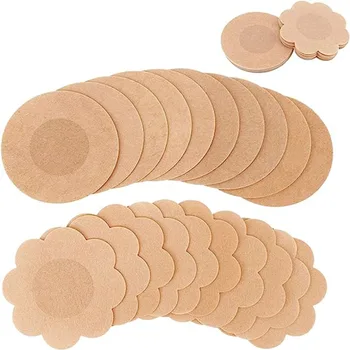 Nippel Aufkleber Einweg Unsichtbare Brust Aufkleber Vlies Bh Brust Patch Bh-losen Pasties Pad (100 Stück)