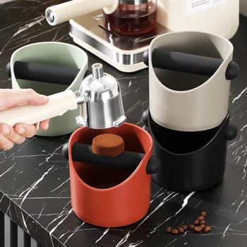 Espresso Knock Box - Barista-Kaffeesatzbehälter mit rutschfester Basis, Mülleimer für Kaffeerückstände