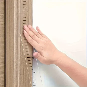 2 m lange Wandhöhen-Messkarte - leicht ablesbares, langlebiges PC-Material, beschreibbar und abnehmbar, ideal