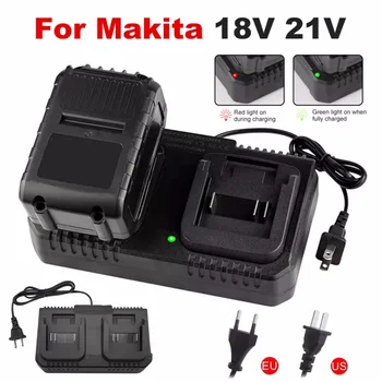 Dual Slot Ladegerät 18V 21V Li-Ion Batterie Ladegerät für Makita BL1415 BL1815 BL1830 BL1850 Elektrische