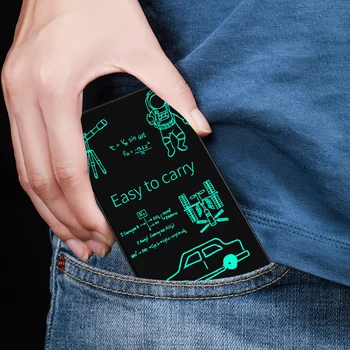 6,5-Zoll-Vollbild-LCD-Schreibtablett, tragbarer digitaler Notizblock, leichtes Taschendesign, ideal