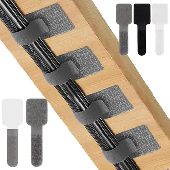 Wiederverwendbare Kabelbinder, selbstklebende Kabelhalter, verstellbare Kabelaufbewahrung, Desktop-Organizer
