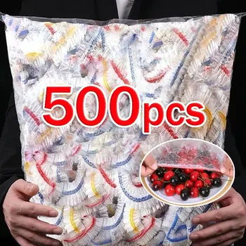 Bunte Einweg Lebensmittel Abdeckung Deckel Elastische Wrap Frische Film Tasche Einweg Frischhalte Abdeckung