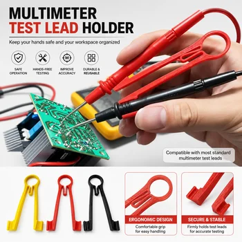 Multimeter-Sondenhalter, Tester-Sonden-Klemmwerkzeug, Elektrisches Prüfwerkzeug, Zubehör für Stromversorgung