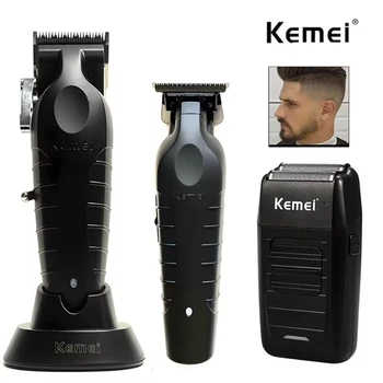 Kemei KM-2296 KM-2299 KM-1102 Haarschneidemaschine Kit Herren Elektrorasierer Haarschneidemaschine
