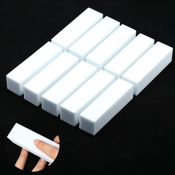 Nail art Puffer Grinder Polieren Block Weiß Nagel Datei Für Pediküre Tipps Maniküre Pflege Schwamm Puffer Gel