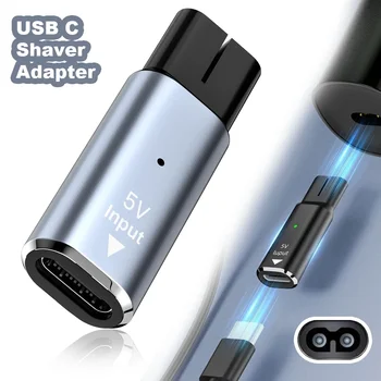 5V Typ-C Rasierer-Adapter-Ladegerät-Konverter Kompatibel mit Philips One Blade Rasierer