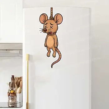 Moderner, minimalistischer Wandaufkleber zum Aufhängen an der Maus für Kühlschrank, Toilette, Türen