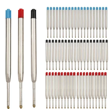 L: 3,9 Zoll Kugelschreiberminen für Parker Stifte, mittlere Spitze, blau, rot, schwarz, Tintenstab