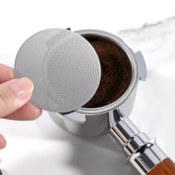 Espresso-Kaffee-Puck-Sieb 0,2 mm, Espresso-Filterhalter 51/53/58,5 mm für Delonghi Breville