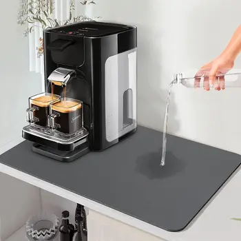 Super rutschfeste, große, saugfähige Abtropfmatte für die Küche, super saugfähige Abtropfmatte