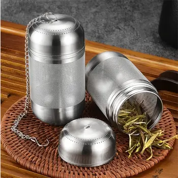 Teesieb Edelstahl Tee-Ei Teeblätter Gewürz Ball Sieb Teekanne Feinmaschiges Kaffeefilter Teegeschirr