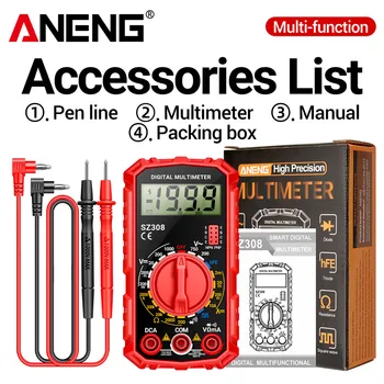 ANENG SZ308 Digitales Multimeter AC/DC Strommessgerät Spannungs-Widerstandsmessgerät Elektriker LCD-Bildschirm