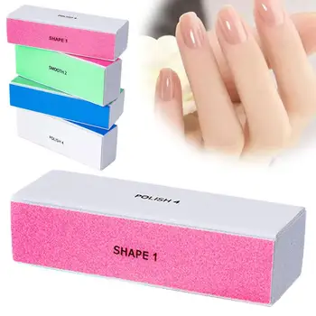 4-Wege-Nagelpufferblock, vier Seiten Nagel glanz puffer blockieren Feilen für natürliche und Acryl nägel