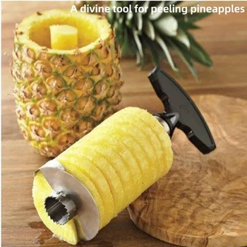 Ananas Slicer Schäler Edelstahl Obst Werkzeuge Kochen Werkzeuge Küche Zubehör Küche Gadgets