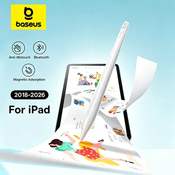 Baseus 3. Generation Bluetooth Stylus Stift für Apple Pencil mit Handflächen-Abweisung, kompatibel mit iPad