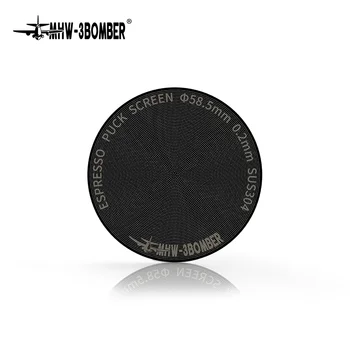 MHW-3BOMBER 51/53/58,5mm Puck-Sieb 0,2/0,8mm Metall Wiederverwendbarer Kaffeefilter für Espresso-Siebträger
