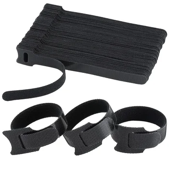 Lösbare Kabel-Organizer-Krawatten, Maus-Kopfhörer, Kabelmanagement, Nylon-Kabelbinder (100 Stück)