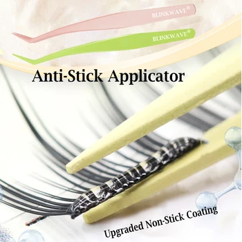 Antihaft-Applikator, Wimpern ohne Klebstoff, Antihaftbeschichtete Edelstahl-Pinzette, Wimpern ohne Klebstoff