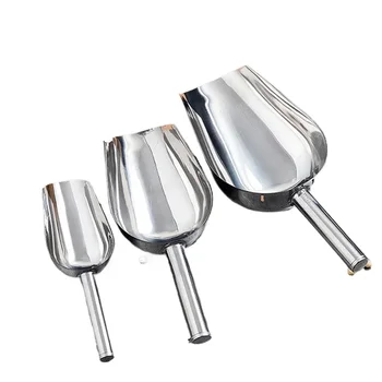 Eiswürfelschaufel aus Edelstahl für Bar, Buffet, Party, Küche, Gewürze, Süßigkeiten, Mehl, Nuss, Löffel