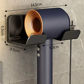 Haartrocknerhalter Wandmontage Haarglätter Trockner Haarständer Badezimmer Organizer Regale Badezimmer