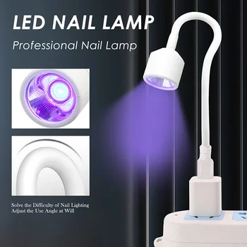 Mini Nagel Trockner UV LED Nagel Lampe Faltbare USB Aushärtung Lichter Schreibtisch Lampe Für Nagel Gel
