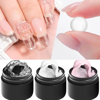 Klar Nicht-Stick Hand Verlängerung Gel Nagellack Set 3D Gestaltung/Bildhauerei/Schnitzen UV/LED Gel Gelee