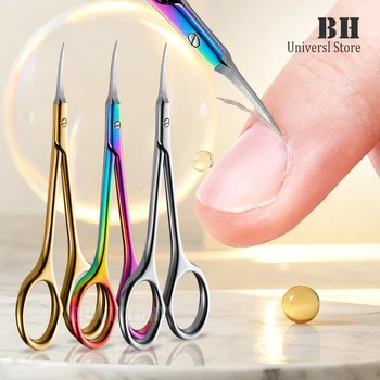 Edelstahl Nagelhautschere Dead Skin Remover für Nägel Kunstknipser Russische Nagelschere Maniküre Schere