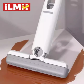 ILMH Mini-Mopp, selbstauswringbarer Mopp, leistungsstarkes, faltbares Haushaltsreinigungswerkzeug, kein