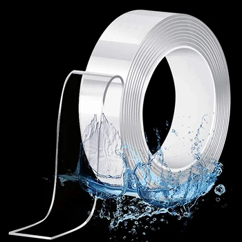 1-10M Nano Doppelseitiges Klebeband Heavy Duty Transparent Klebestreifen Starke Klebrige Mehrzweck Reusable